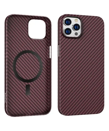 Hoco iPhone 14 Pro 6.1 Kılıf Manyetik Magsafeli Darbe Emici Telefon Kılıfı-(5775)