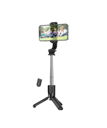 HOCO K17 Bluetooth Uzaktan Kontrol Selfie Çubuğu Tripod Mini Canlı Yayın Standı-(5775)
