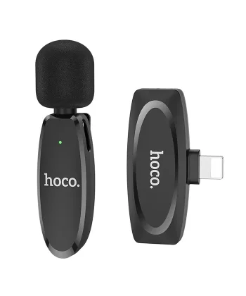 HOCO L15 iPhone Lightning Kablosuz Mini Yaka Mikrofonu-(5775)
