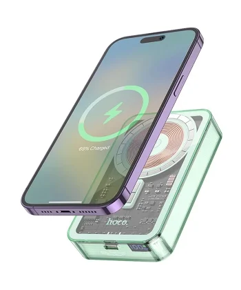 HOCO Q14A Ice Crystal 10000mAh PD20W Magsafe Uyumlu Manyetik Hızlı Şarj Powerbank-(5775)