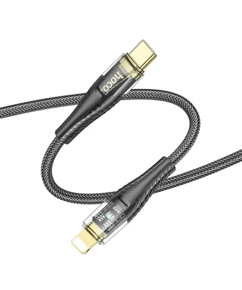 HOCO U121 Gold standard Transparent Discovery Edition 60W Type-C to iPhone Lightning Hızlı Şarj ve D-(5775)