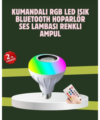 Hoparlörlü LED Ampul – Ev ve Ofis İçin Akıllı Aydınlatma Çözümü