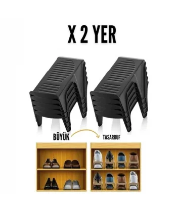 HSNET 10 LU Ayakkabı Rampası Yer Tasarruf Organizeri Mehle