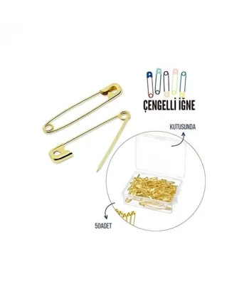 HSNET 50 Adet Kutulu Çengelli Iğne