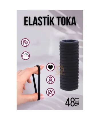 HSNET Elastik Toka 48 ADET SİYAH