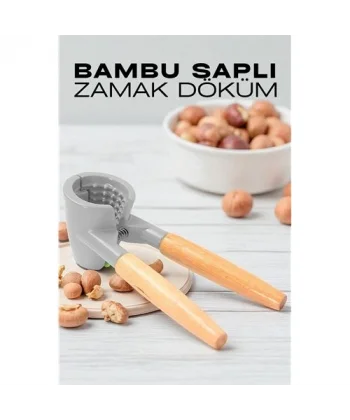 HSNET Fındık ve Ceviz Kırıcı - Bambu Saplı Döküm Ceviz Fındık Kıracağı