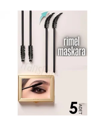 HSNET Rimel Maskara Fırçası Esnek 5 ADET