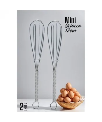HSNET Sciacca Mini Çırpıcı Çelik 2 adet