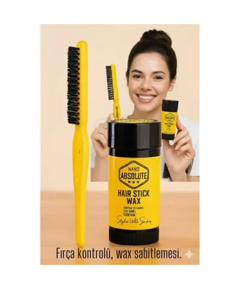 HSNET Topuz Fırçası Stick Wax Seti Profesyonel Saç Topuz Seti