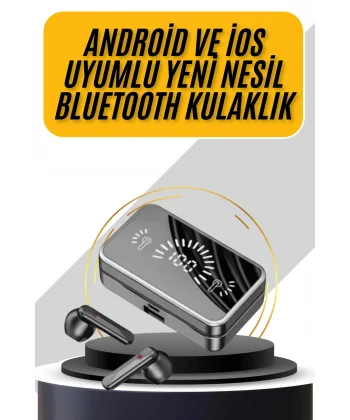 İos Android Uyumlu Bluetooth Kulaklık Kablosuz Kulaklık Yüksek Basslı