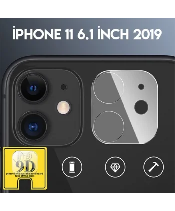 iPhone 11 6.1 full Tempered Kamera Koruyucu Kırılmaz Cam-(5775)