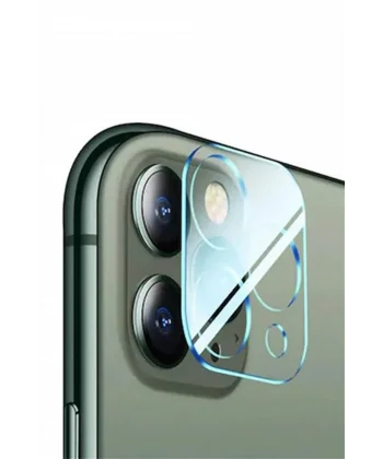 iPhone 12 6.1 Full Tempered Kamera Koruyucu Kırılmaz Cam-(5775)