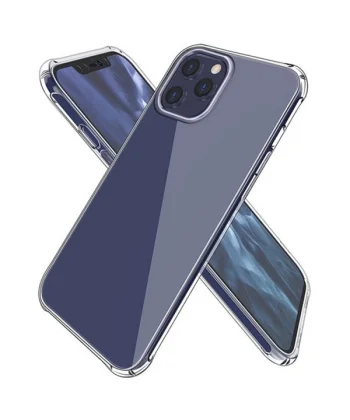 İPhone 12 Pro Max 6.7 Anti-Drop Silikon Kılıf Shockproof Şeffaf  kılıf-(5775)
