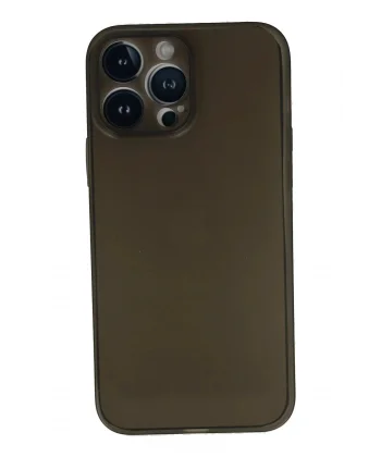 iPhone 13 Pro Max Kılıf PP Ultra İnce Kapak - Gri-(5796)