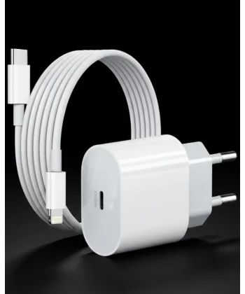 iPhone 14 13 12 11 Uyumlu 20W Hızlı Şarj Adaptörü Lightning Kablo Seti