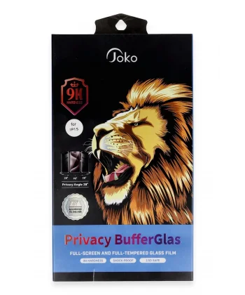 iPhone 14 Pro Buffer Hayalet Cam Ekran Koruyucu - Siyah-(5796)