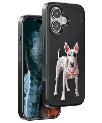 iPhone 16 Perma Desenli Kapak - Siyah-(5796)