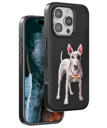 iPhone 16 Pro Max Perma Desenli Kapak - Siyah-(5796)