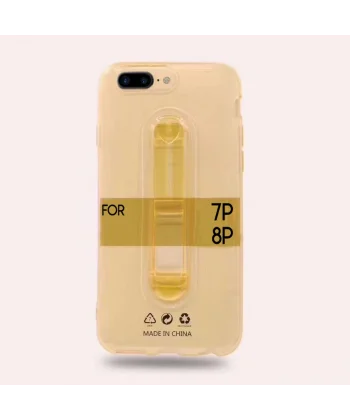 İphone 7 Plusİphone 8 Plus Selfie Yüzüklü Şeffaf Silikon Kılıf-(5775)