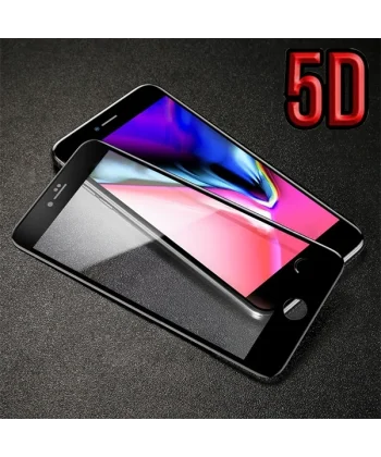 İPhone 8 Plus 7 Plus 5d Kavisli Full Kırılmaz Cam Ekran Koruyucu-(5775)