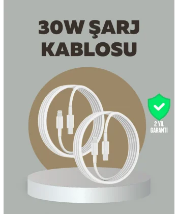 iPhone iPad Airpods Uyumlu 30W Type-C to Lightning Kablo