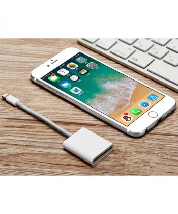İPhone/İPad Lightning To SD Kart Hafıza Kart Adaptörü NK105-(5775)