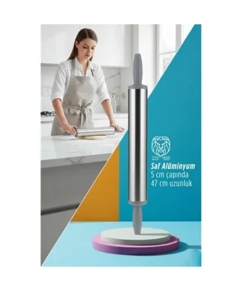 Isabella Series - Profesyonel P6061 Alüminyum Saf Kaplama 47 cm Şef Merdanesi