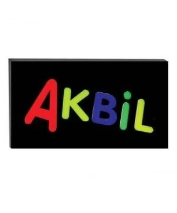 Işıklı Tak Çalıştır Hazır Tabela Akbil