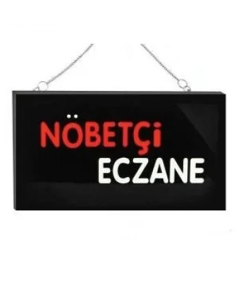 Işıklı Tak Çalıştır Hazır Tabela Nöbetçi Eczane