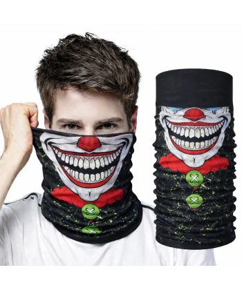 Joker Yüz Baskılı Baf Bandana - Çok Amaçlı Boyunluk Bandana 2 No