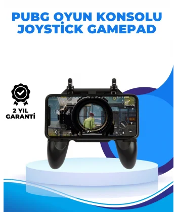 Joystickli ve Tetikleyicili PUBG Mobile Gamepad Oyun Kontrolcüsü
