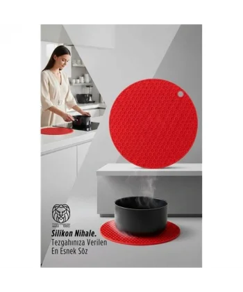 Juliette Serisi - Isıya Dayanıklı Bal Peteği Kaymaz Silikon Yuvarlak Nihale