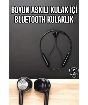 Kablolu Boyun Askılı Dijital Göstergeli Bluetooth Kulaklığı 60 Saat