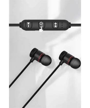 Kablolu Mıknatıslı Sport Kulaklık Bluetooth Bağlantılı