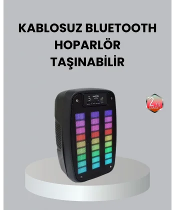 Kablosuz Bluetooth Müzik Cihazı – 2 Saat Batarya Süresi Şık ve Taşınabilir