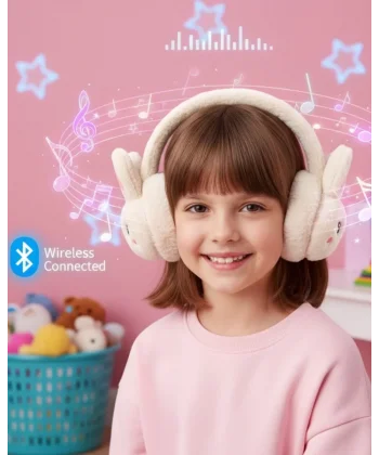 Kablosuz Peluş Bluetooth Kulaklık Mikrofonlu Şarjlı Müzik Çalar
