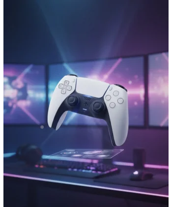 Kablosuz PS5 Oyun Kumandası Hızlı Tepki ve Ergonomik Tutuş