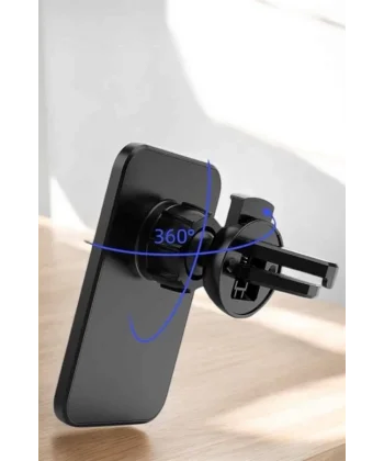 Kablosuz Şarj Aleti Magsafe Araç Içi Manyetik Şarj 15W İOS Uyumlu