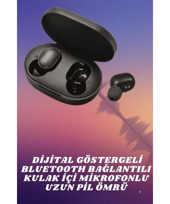 Kablosuz TWS Kulaklık Kulak İçi Mikrofonlu Bleuetooth Kulaklık Yüksek Ses Kaliteli