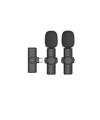 Kablosuz Yaka Mikrofonu Typ-c 2’li Mini Mikrofon