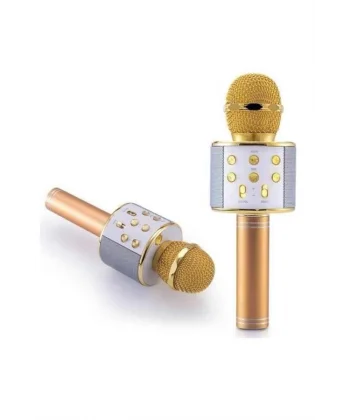 Karaoke Mikrofon Dahili Hoparlörlü Sd-usb-aux Girişli Bluetooth Hoparlör