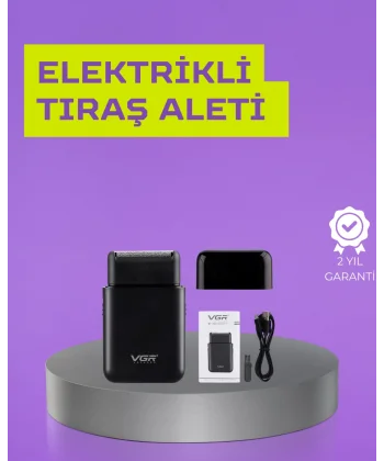 Kart Tasarımlı Şarjlı Tıraş Makinesi | 2 Başlıklı Hassas Kesim