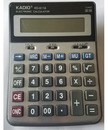 Kd-6118 12 Haneli Büyük Boy Hesap Makinesi