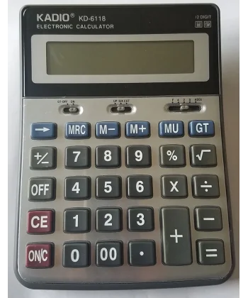 Kd-6118 12 Haneli Büyük Boy Hesap Makinesi