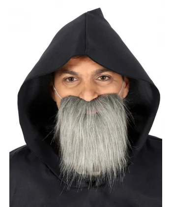 Kırçıllı Korsan Sakalı Gri Renk Takma Sakal