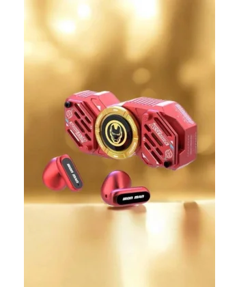Kırmızı Kablosuz Bluetooth Kulaklık Stres Çarklı Oyuncu Kulaklığı