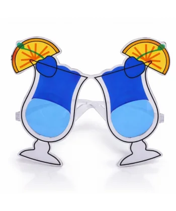 Kokteyl Bardak Parti Gözlüğü Mavi Renk