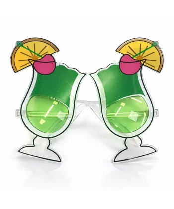 Kokteyl Bardak Parti Gözlüğü Yeşil Renk