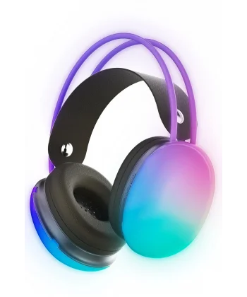 KRH1 RGB Kafaüstü Kablosuz Kulaklık - Siyah-(5796)