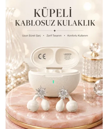 Küpeli Kablosuz Kulaklık Uzun Süreli Batarya Performansı
